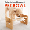Adjustable Elevated Dog Cat Food Water Bowl