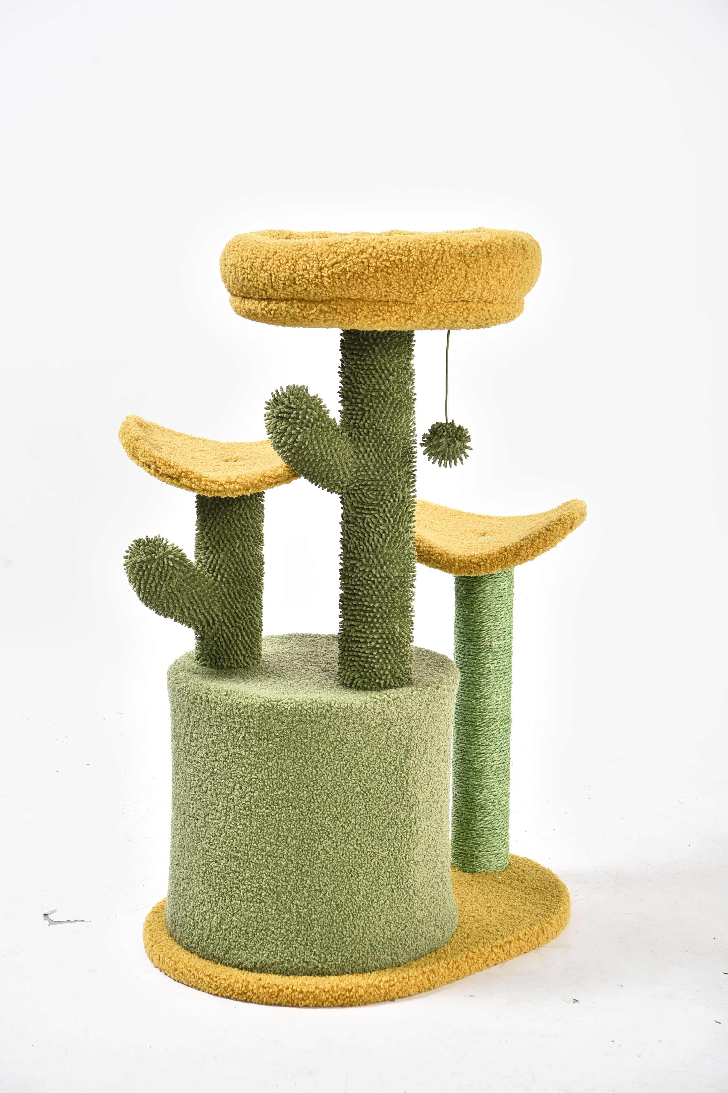 Cactus Cat Scratching Pole with Condo