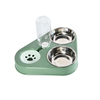 Spill Proof Dog Water Bowl Stainless Stell Double Food Bowl Dog Feeder