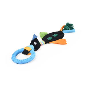 Colorful Ring-shaped Funny Dog Bird Chew Toy