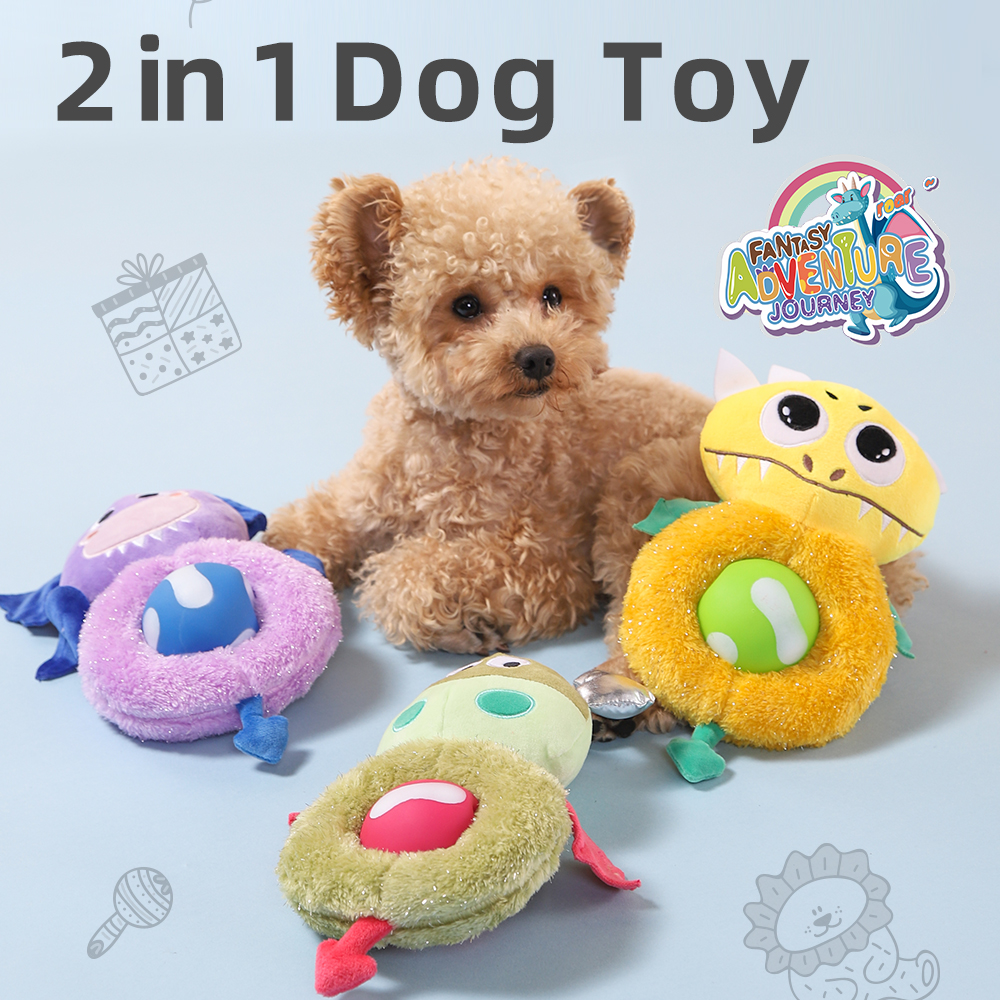 Fantasy Adventure 2in1 Squeaky Plush Dog Toys