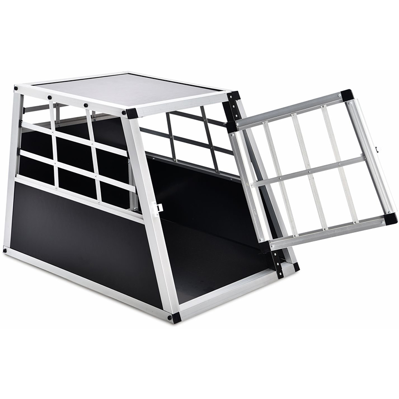 Pet Luxury Stable Silver Comfortable Easy Transport Fit Strong Dog Cage