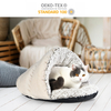 Wholesale Comfortable Warm Waterproof Pet Dog Bed Oxford Cat Slipper Cave Bed