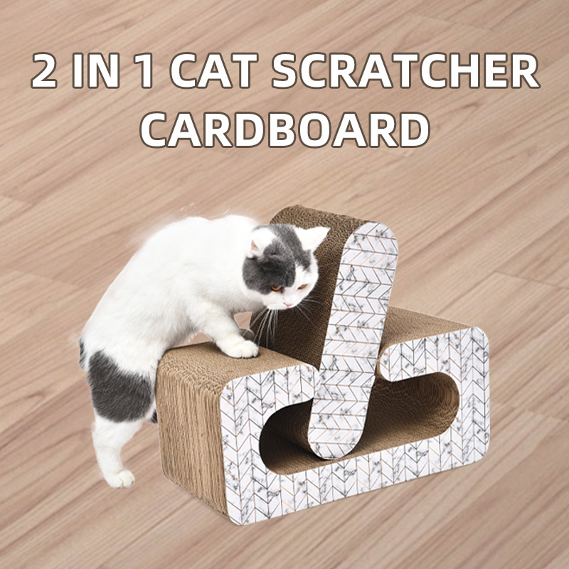2 In 1 Structure High Quality Functional Environmentally Friendly Cat Scratch Cardboard