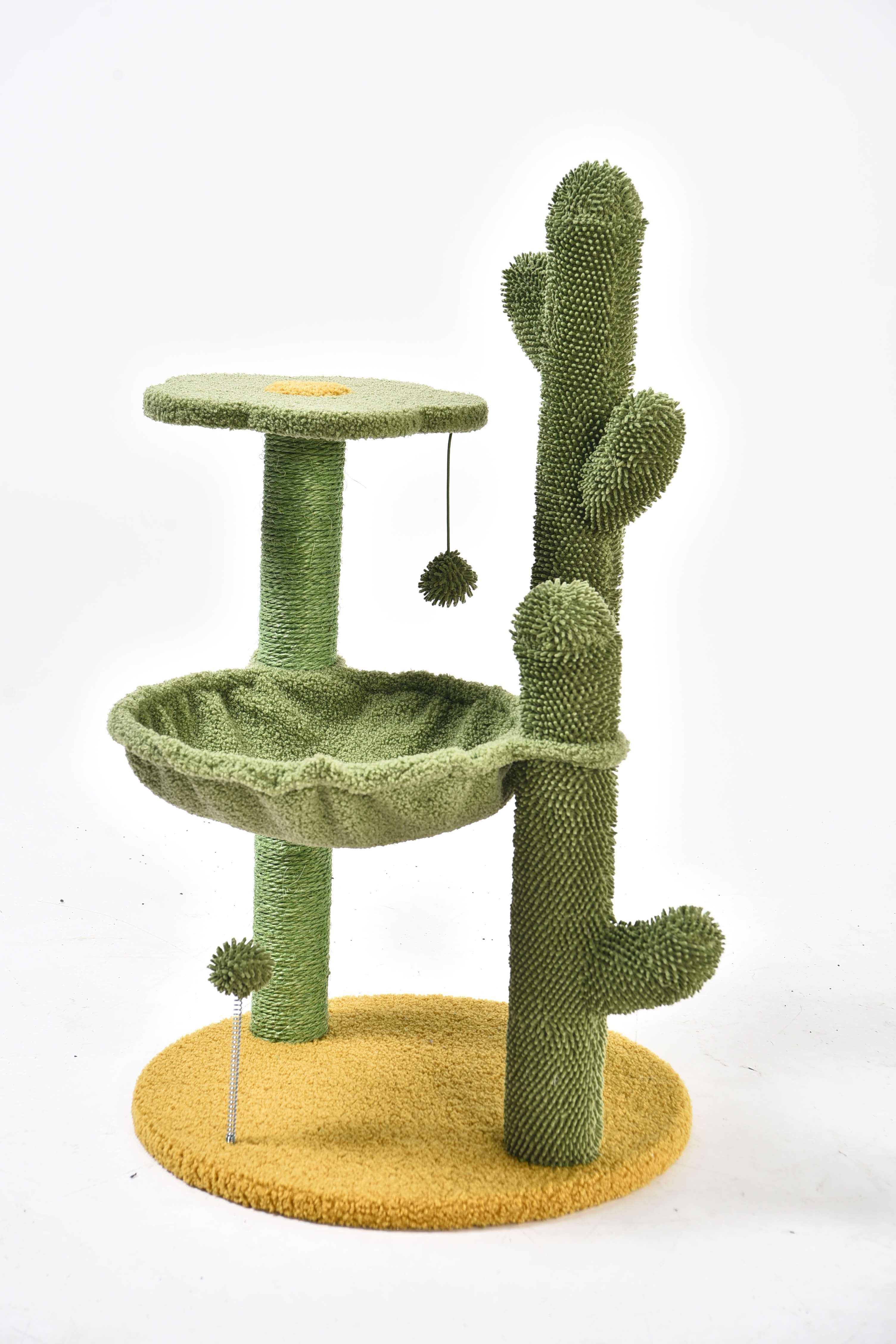 Cactus Scratching Post for Cats with Hammock