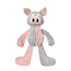 Ultrasonic Embossing Dog Plush Toy with Squeaker And PP Crinkle Paper