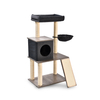 Natural Sisal Washable Grey Morden Cat Tower House with Scratch Board
