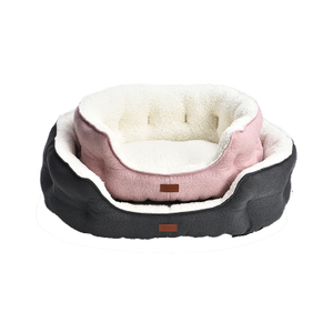 New Design Adopting Ultrasonic Embossing with Elegant Geometric Pattern Dog Bed Cat Bed