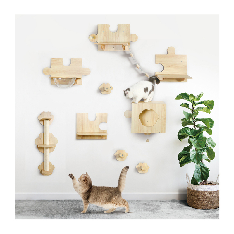 Cat Climb Track Wall Mounted Shelves