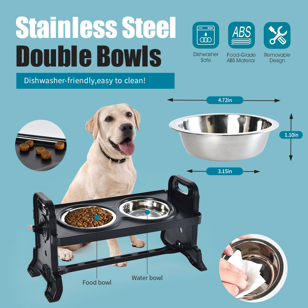  Wholesale Modern Black Elevated Dog Bowls