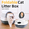 Foldable Cat Litter Box with Lid