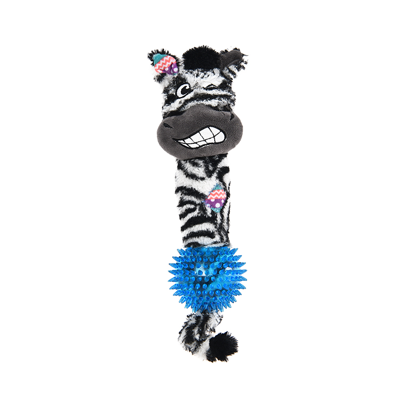 Vivid And Cute Zebra Dog Chew Cotton Toy