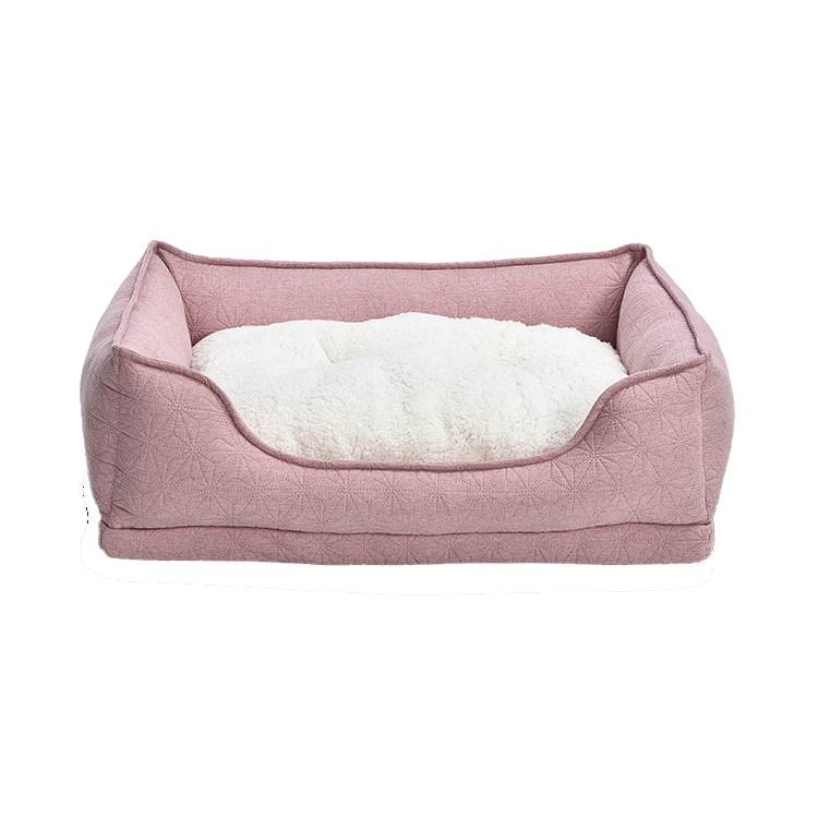 Adopting Ultrasonic Embossing Home-textile Fabric with Elegant Geometric Pattern Dog Bed Cat Bed