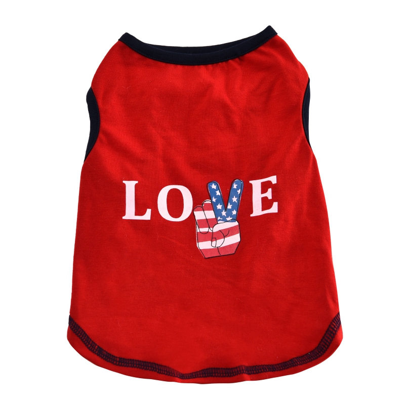 Red Cottoncontaining Fabric Puppy Summer Cooling Vest Buy Tianyuan