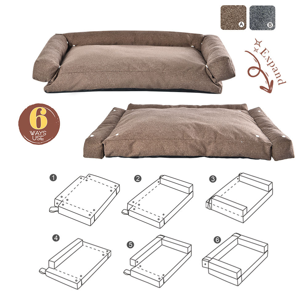 6 Ways Use Oil & Water & Stain Repellent Large Dog Safa Bed