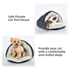 Soft Warm Slipper Cozy Cat Cave Bed
